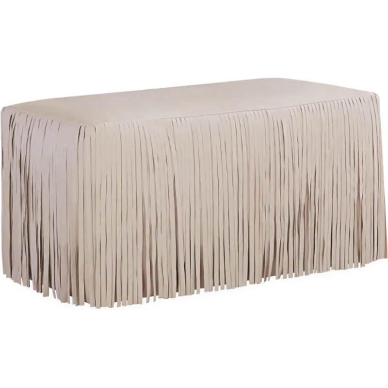 Leather Cocktail Ottoman