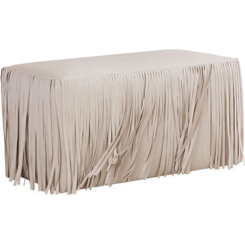 Leather Cocktail Ottoman