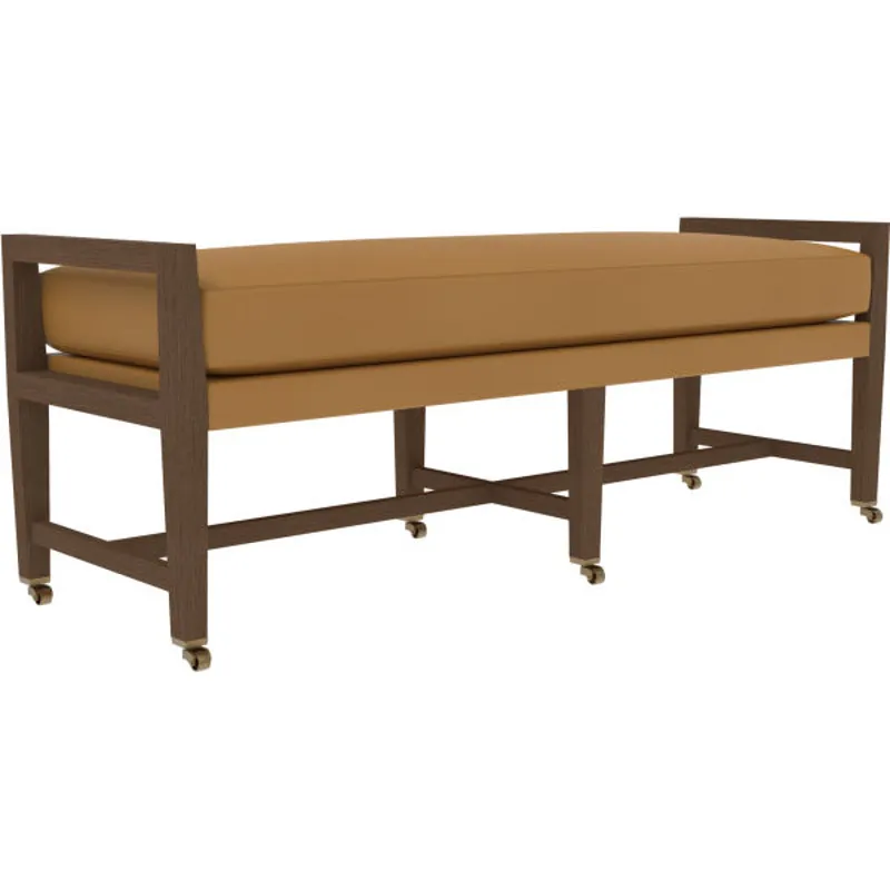 Leather Cocktail Ottoman