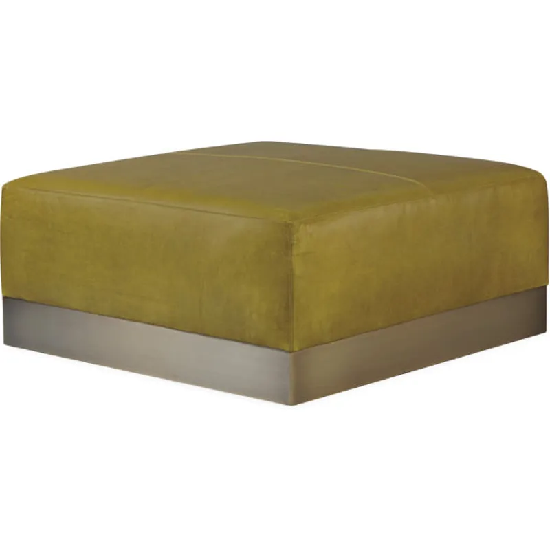Leather Cocktail Ottoman