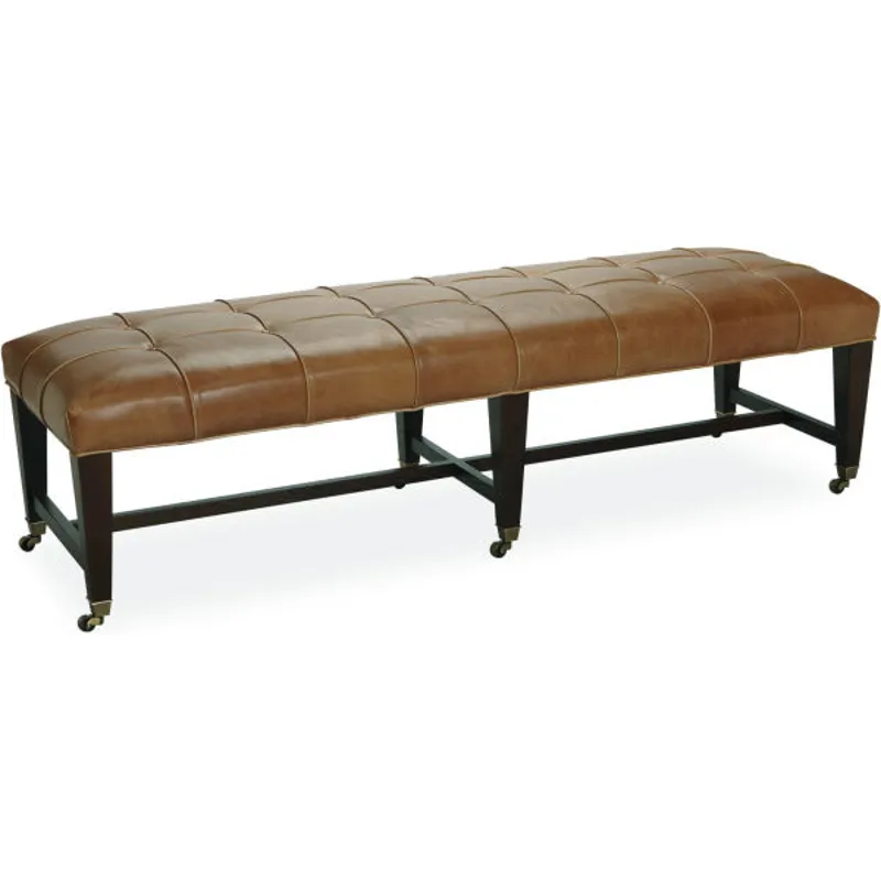 Leather Cocktail Ottoman