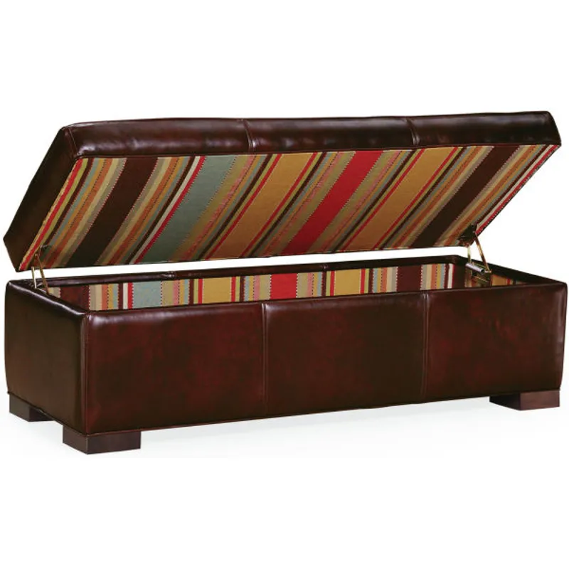 Leather Storage Bench