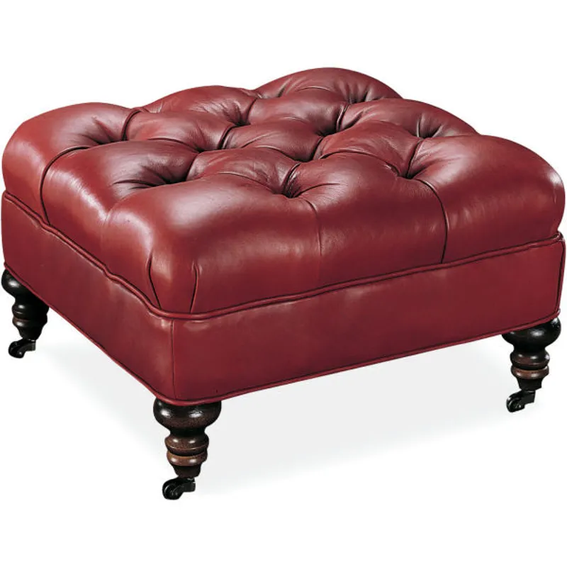 Leather Ottoman