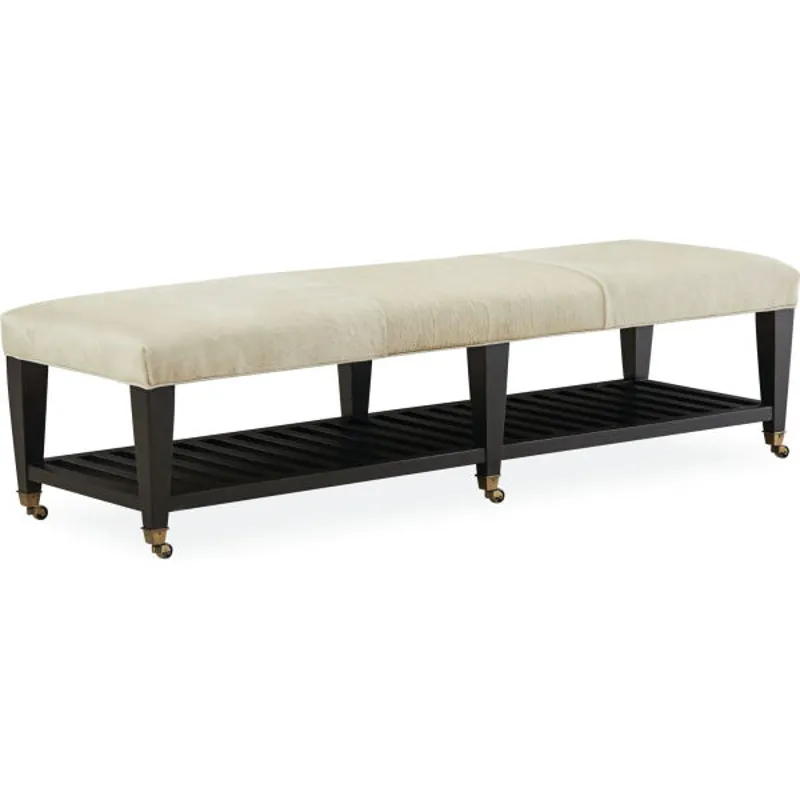 Leather Cocktail Ottoman