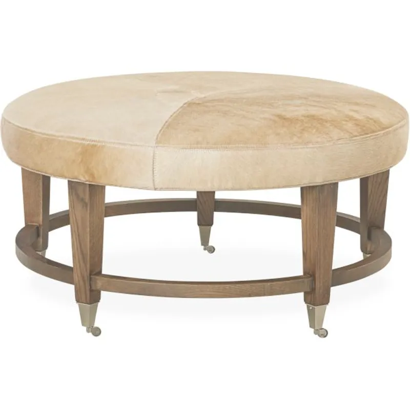 Leather Ottoman and 1/2