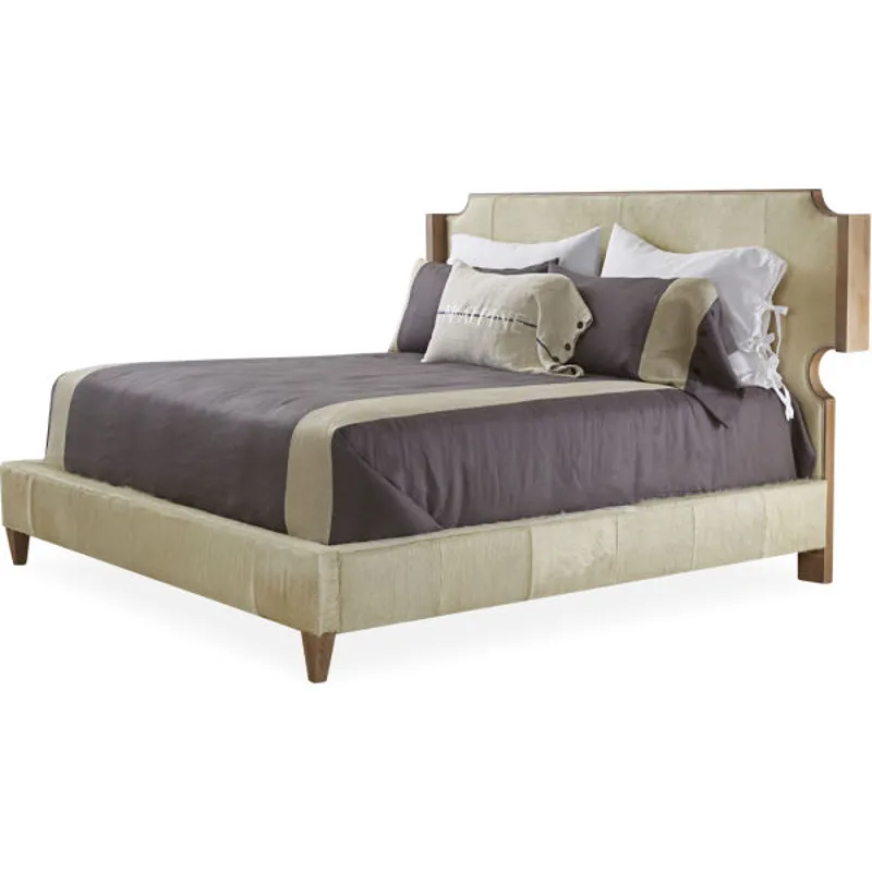 Leather King Headboard w/ Rails