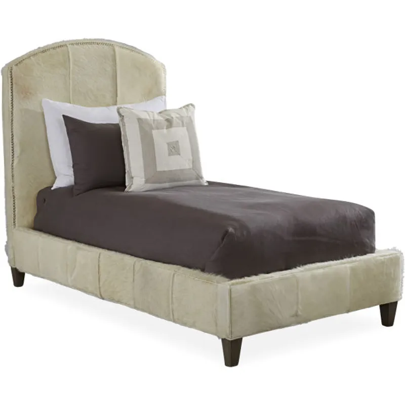 Leather Arch Headboard w/ Rails - Twin Size