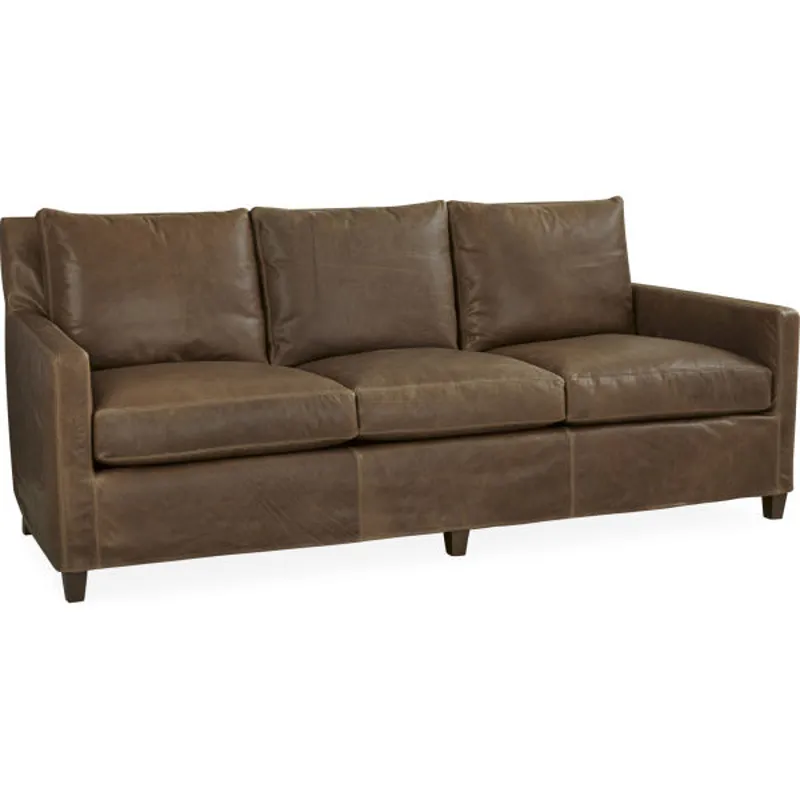 Leather Slipcovered Sofa