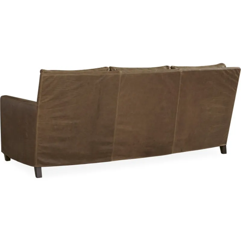 Leather Slipcovered Sofa