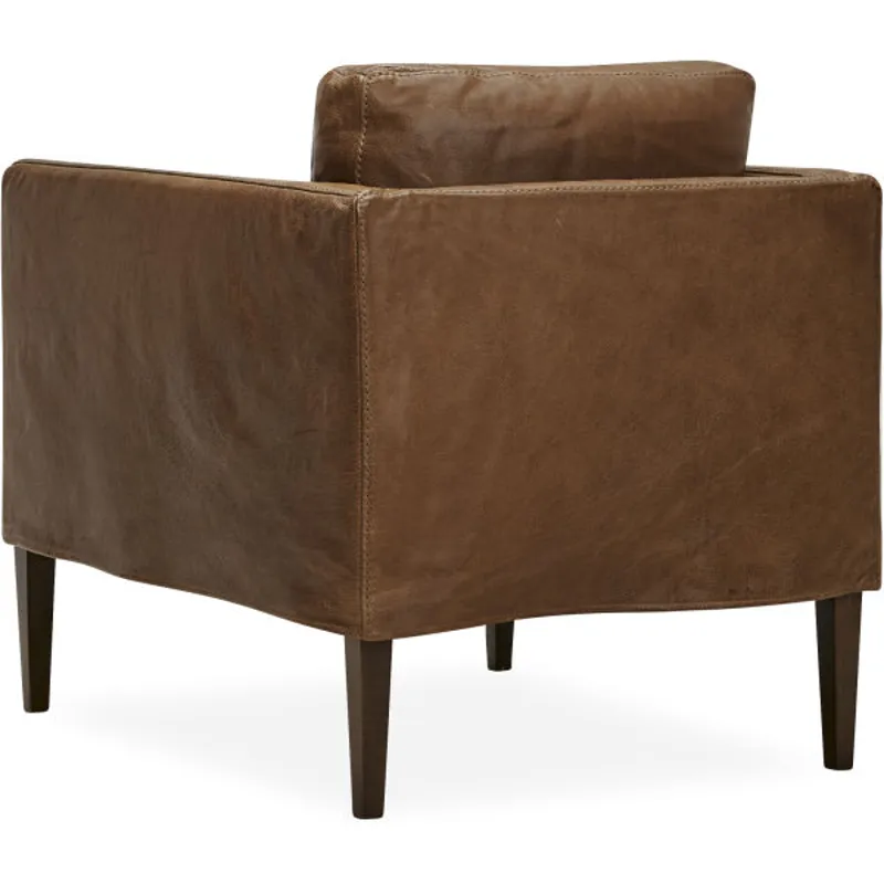 Leather Slipcovered Chair