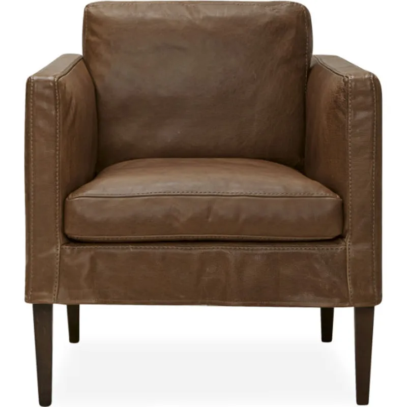 Leather Slipcovered Chair