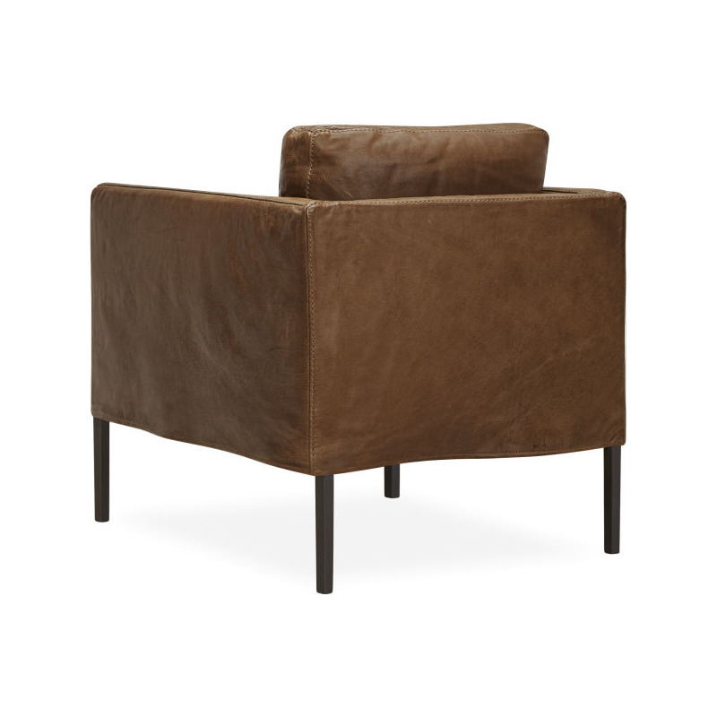 Leather Slipcovered Chair