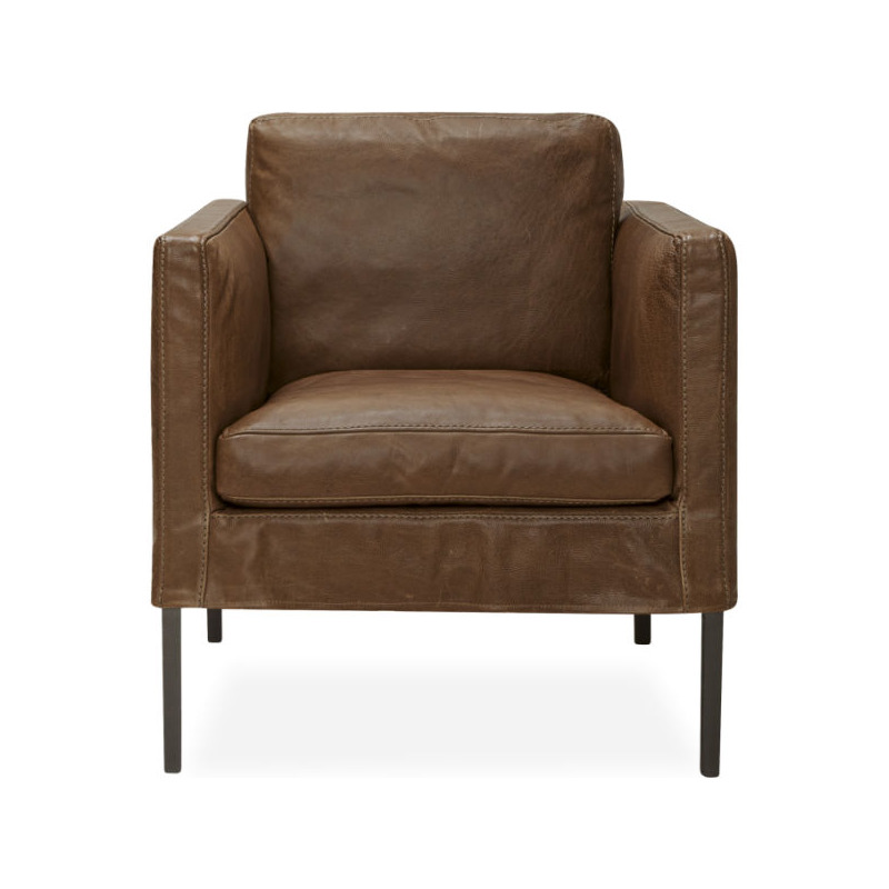 Leather Slipcovered Chair