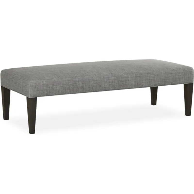 Narrow Tapered Leg Bench Ottoman
