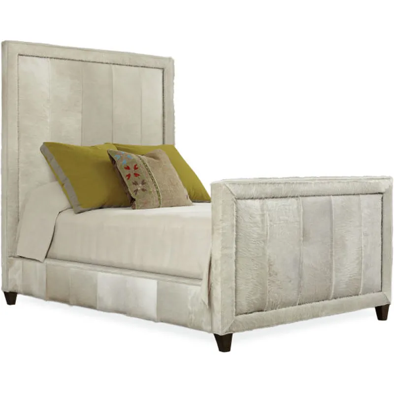 Leather Square Headboard & Footboard - Queen Size