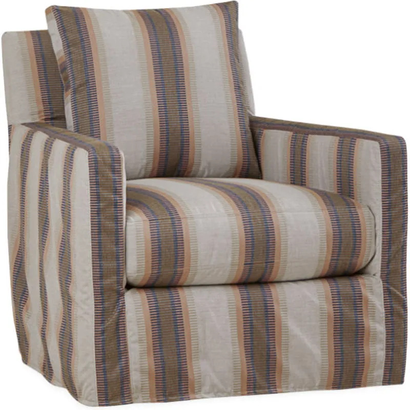 Nandina Outdoor Slipcovered Swivel Chair