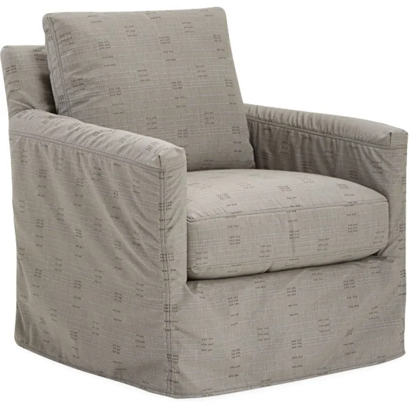 Seaside Outdoor Slipcovered Swivel Glider