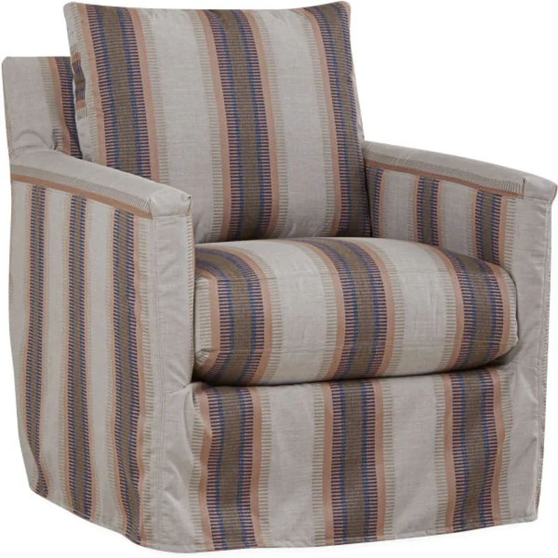 Seaside Outdoor Slipcovered Swivel Glider