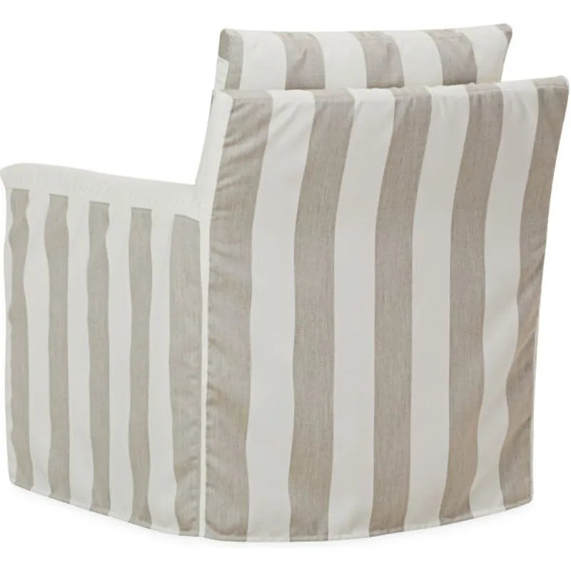 Seaside Outdoor Slipcovered Swivel Glider