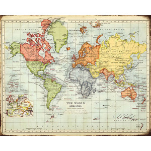 The World Map I Canvas