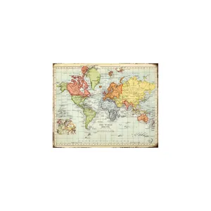 The World Map I Canvas