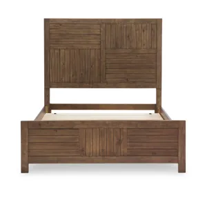 Summer Camp Panel Headboard, Brown Finish - Full
