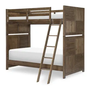 Summer Camp Bunk Headboard And Footboard Brown Finish