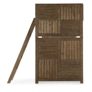Summer Camp Bunk Headboard And Footboard Brown Finish