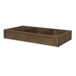 Summer Camp Trundle Storage Drawer Brown Finish