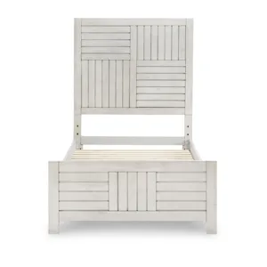 Summer Camp Panel Headboard, Stone Path Gray Finish - Twin