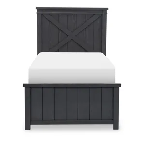 Flatiron Panel Headboard Black Finish - Twin