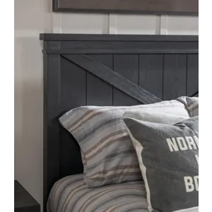 Flatiron Panel Headboard Black Finish - Full