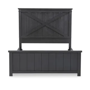 Flatiron Panel Headboard Black Finish - Full