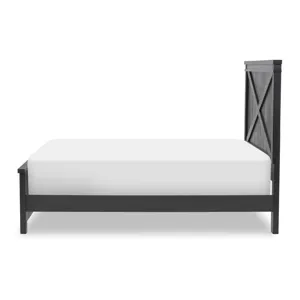 Flatiron Panel Headboard Black Finish - Full