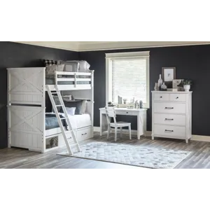 Flatiron Bolting Bunk Rails White Finish