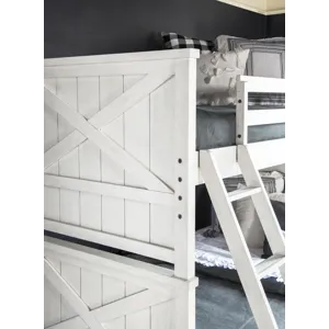 Flatiron Full Size 46 Bottom Bunk White Finish