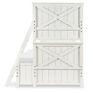 Flatiron Full Size 46 Bottom Bunk White Finish