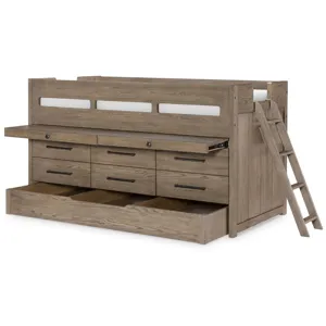 Wyatt Complete Captains Bed W Trundle - Twin