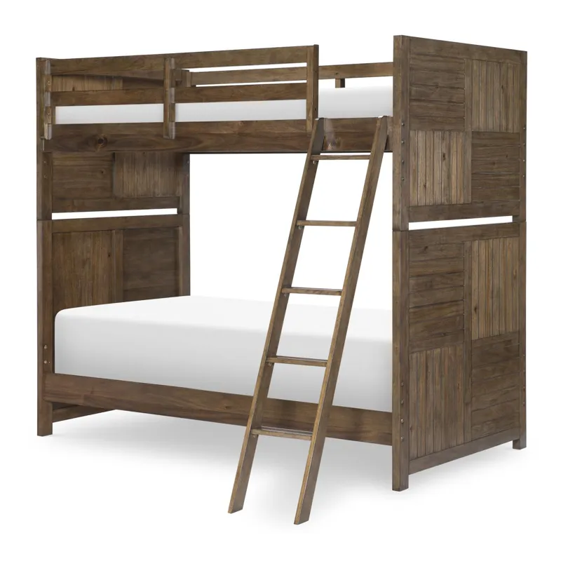 Summer Camp Bunk Headboard And Footboard Brown Finish