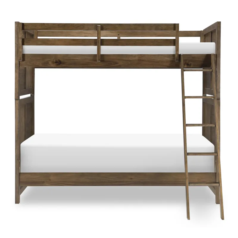 Summer Camp Bunk Headboard And Footboard Brown Finish
