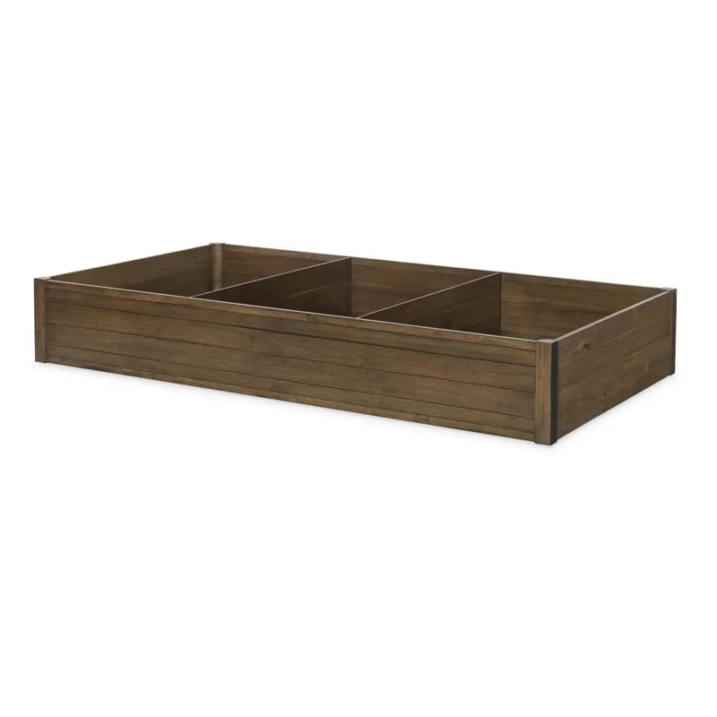 Summer Camp Trundle Storage Drawer Brown Finish