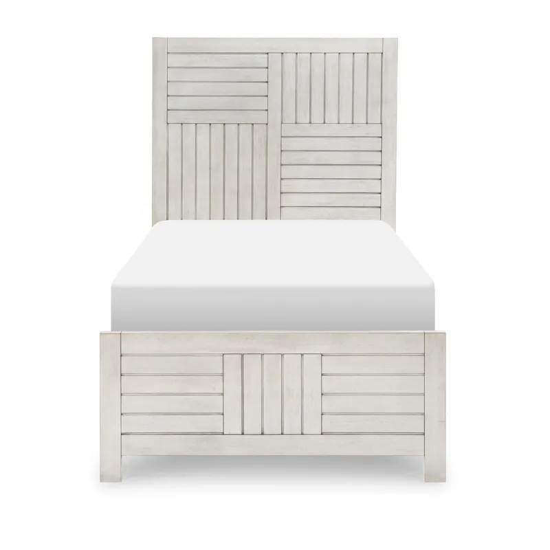 Summer Camp Panel Headboard, Stone Path Gray Finish - Twin