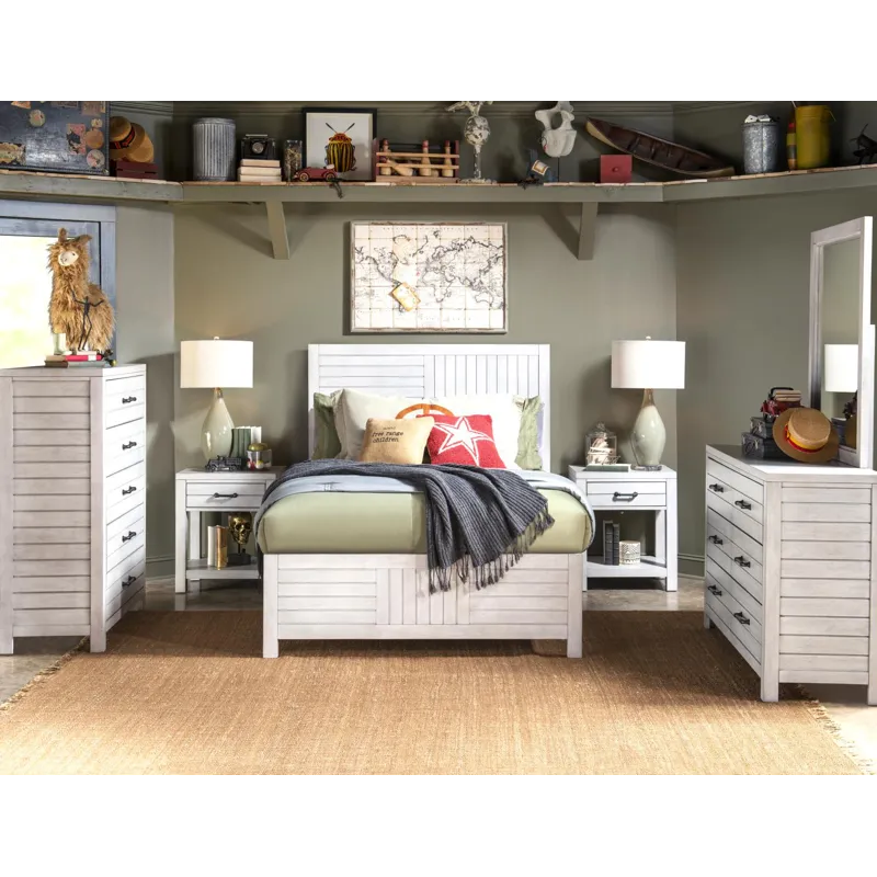 Summer Camp Panel Headboard, Stone Path Gray Finish - Full