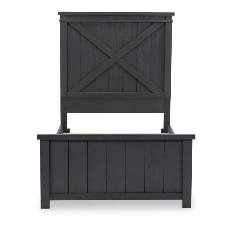 Flatiron Panel Headboard Black Finish - Twin