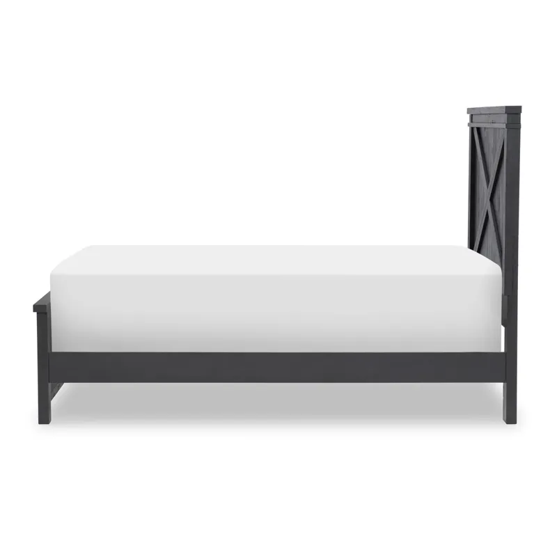 Flatiron Panel Headboard Black Finish - Twin