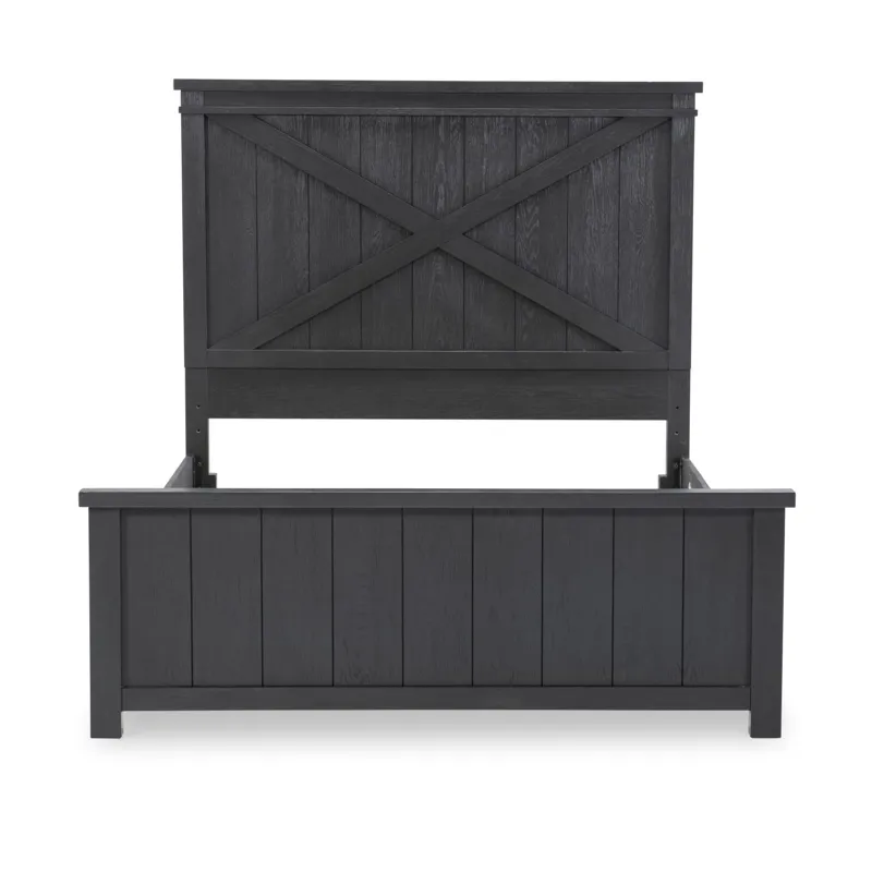 Flatiron Panel Headboard Black Finish - Full
