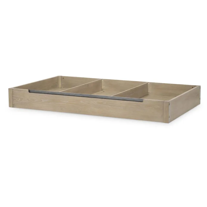 District Trundle Storage Drawer Weathered Oak Finish