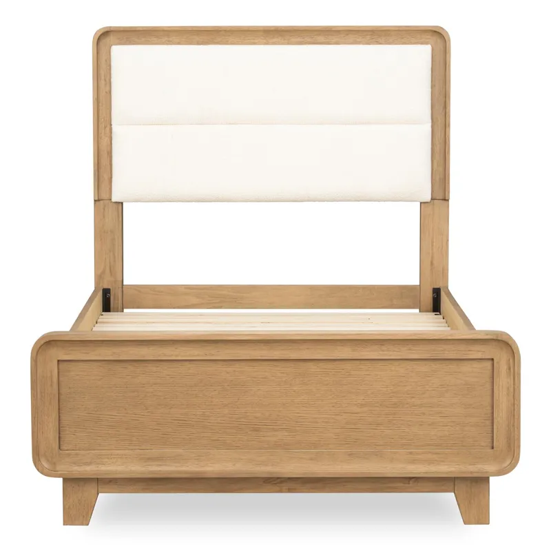 Theo Complete Upholstered Panel Bed - Twin