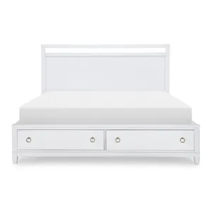 Summerland Storage Rails Ca White Finish - King/California King