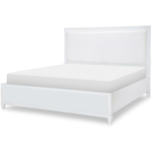Summerland Upholstered Headboard White Finish - Queen
